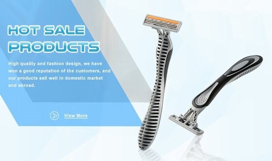 Super Smooth Disposable Safety Razor With Three Blades Customer Logo Acceptable